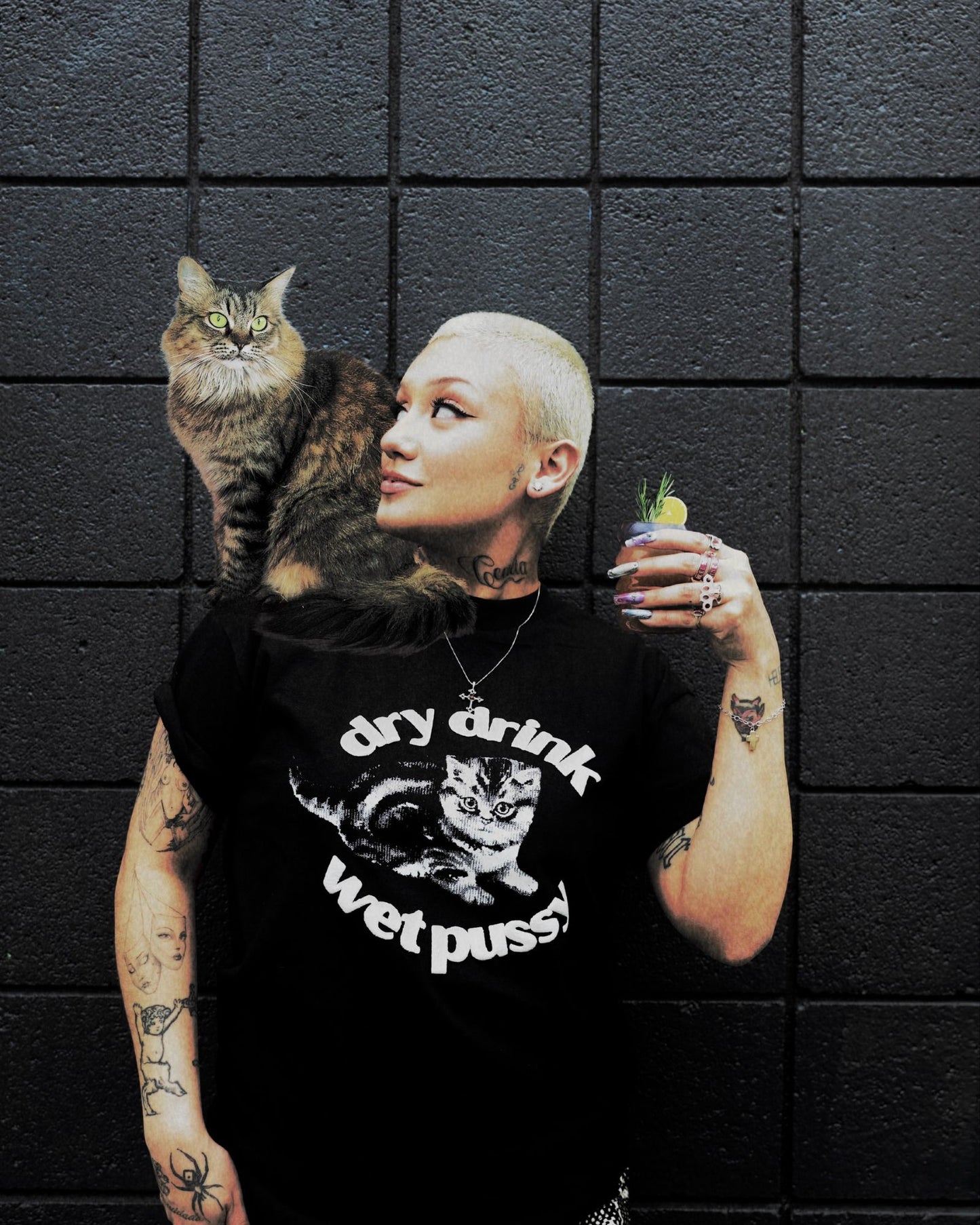 wet kitty tee